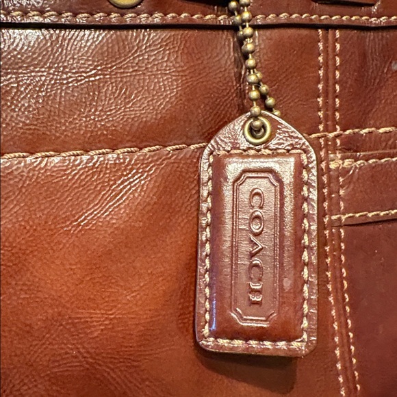 Coach Rich Brown Leather Shoulder Bag - Picture 5 of 7